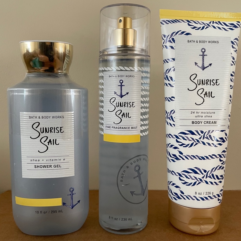 Bath and Body Work Sunrise Sail set